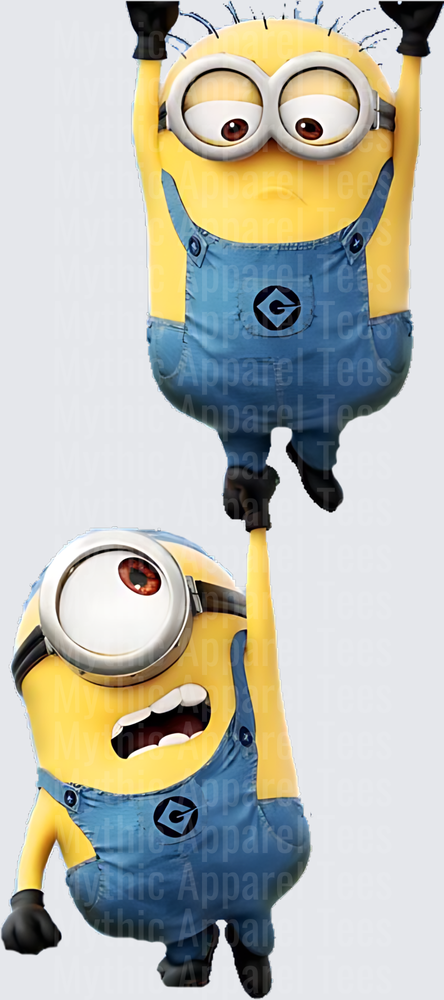 Minnions Kevin Holding Stuart Upside Down Despicable Me Duo