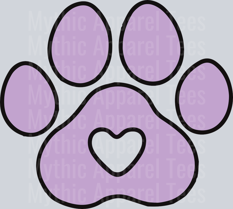 Paw Print Cat Dog DTF Paw Print Transfers