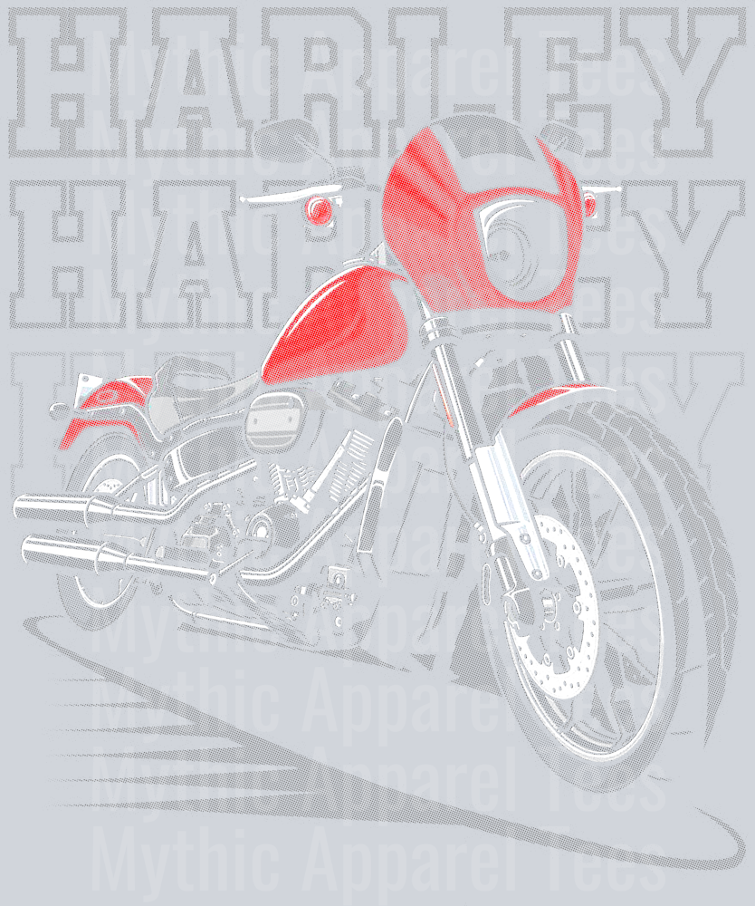Harley 16 Halftone (for Black Shirts)