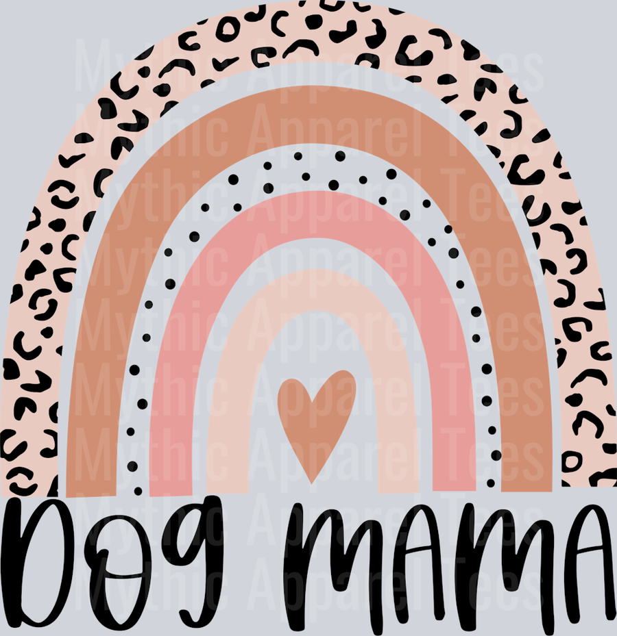 Dog mama rainbow IJ DTF Dog Transfers