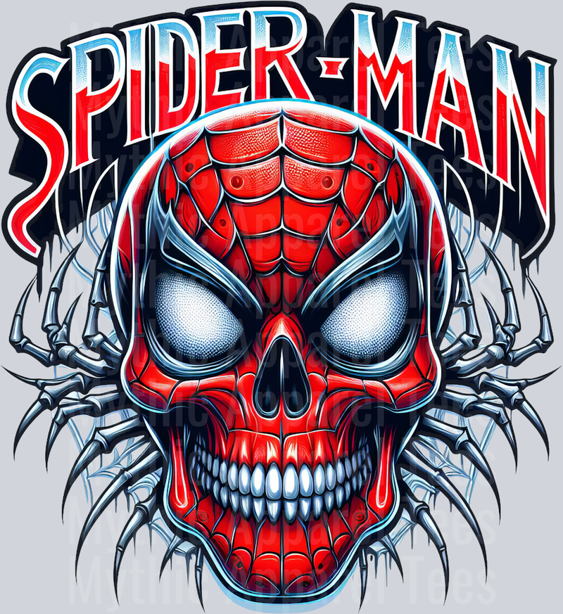 Spiderman Claws Skull Pt 2 DTF Superhero Transfers