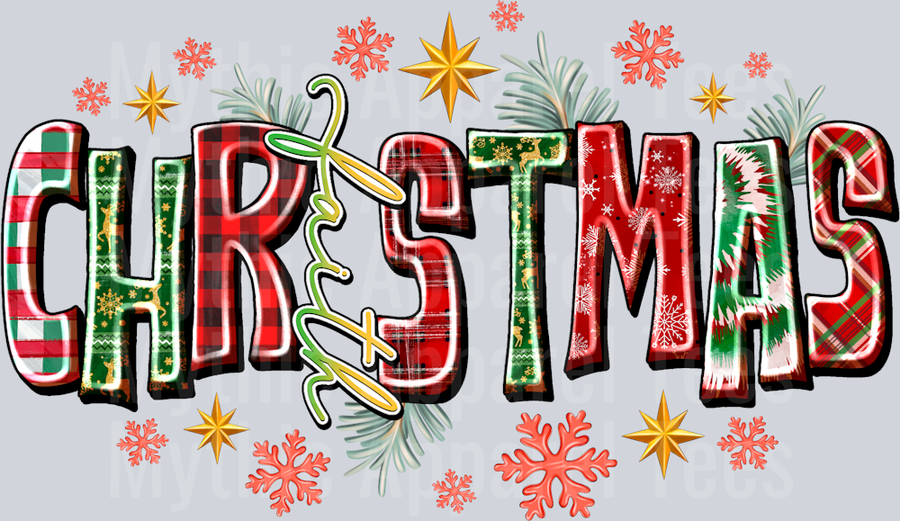 Christmas faith Religious Christmas Snowflakes