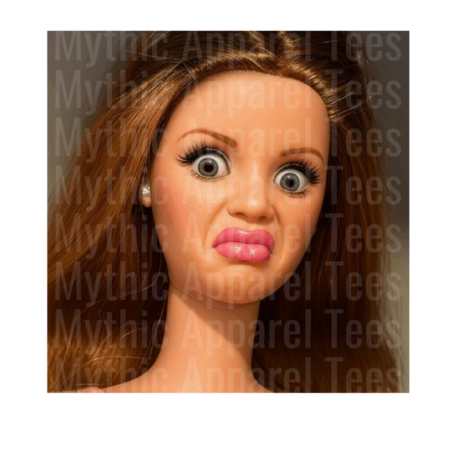 Ratchet Barbies Bug-Eyed Pouty Lips Funny Doll Face