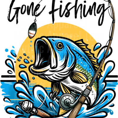 Fishing DTF Transfer