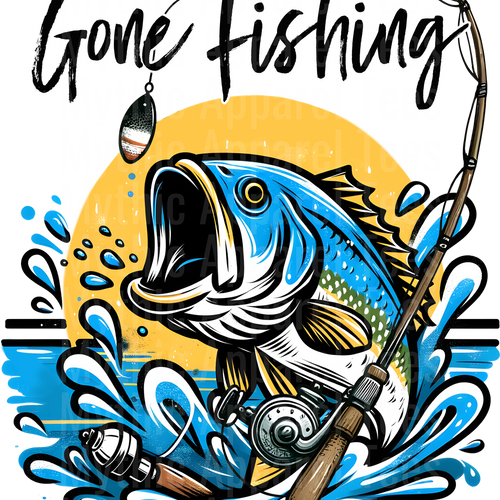 Fishing DTF Transfer
