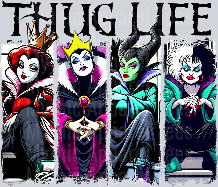 Thug Life Queens DTF Disney Villains Transfers
