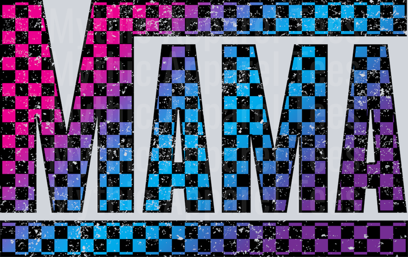 Black Rainbow Checkered Mama