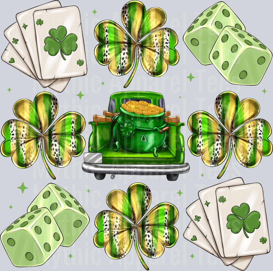 St Patrick's Day Bow Cards and 4 leaf clover