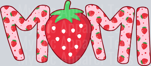 MiMi Strawberry Pink DTF MiMi Transfers