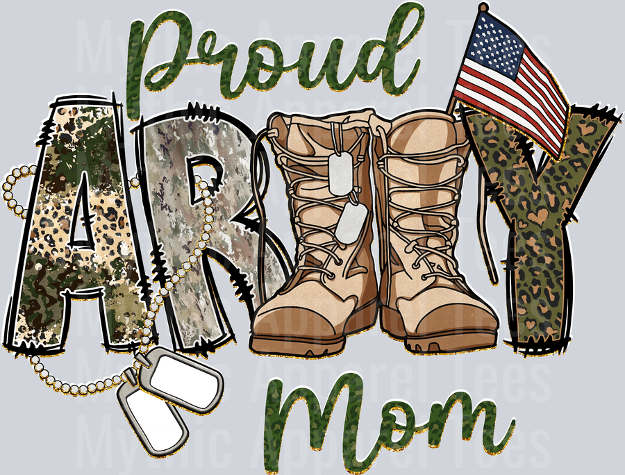 Proud Army Mom DTF Army Transfers