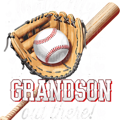 Grandma Grandpa Grandparents Baseball DTF Transfer