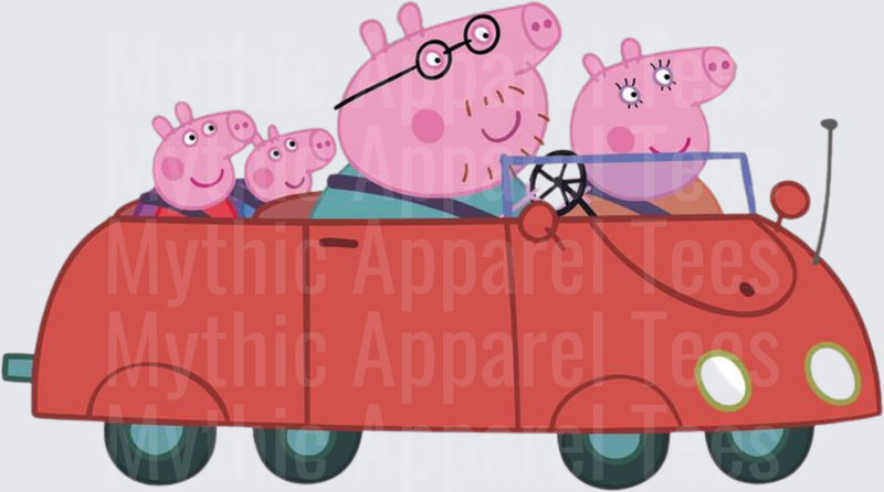 Peppa Pig Family Road Trip in Red Car