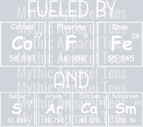 Fueled by coffee and sarcasm elements DTF Coffee Transfers