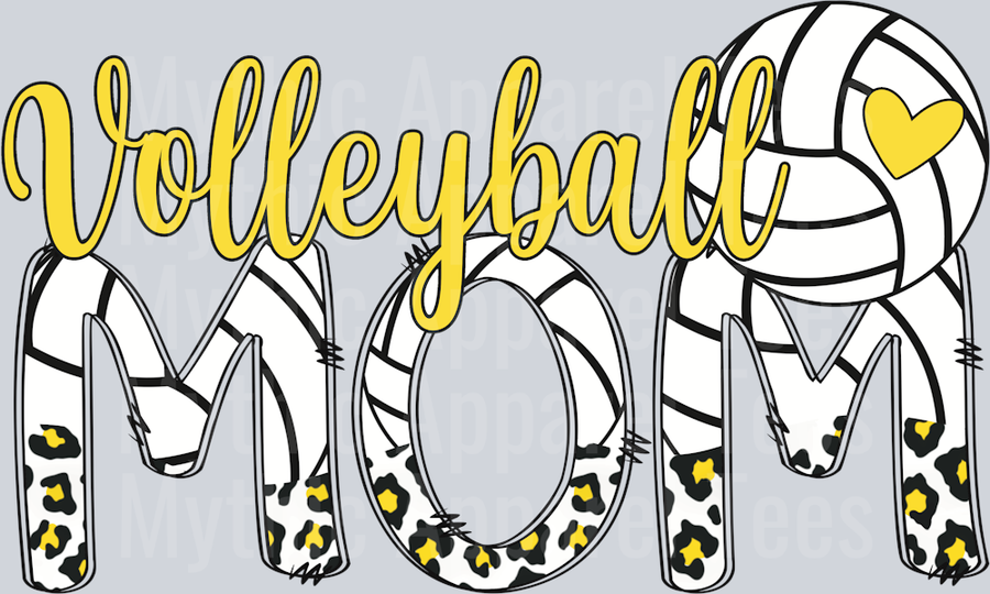 Volleyball Mom DTF Volleyball Transfers