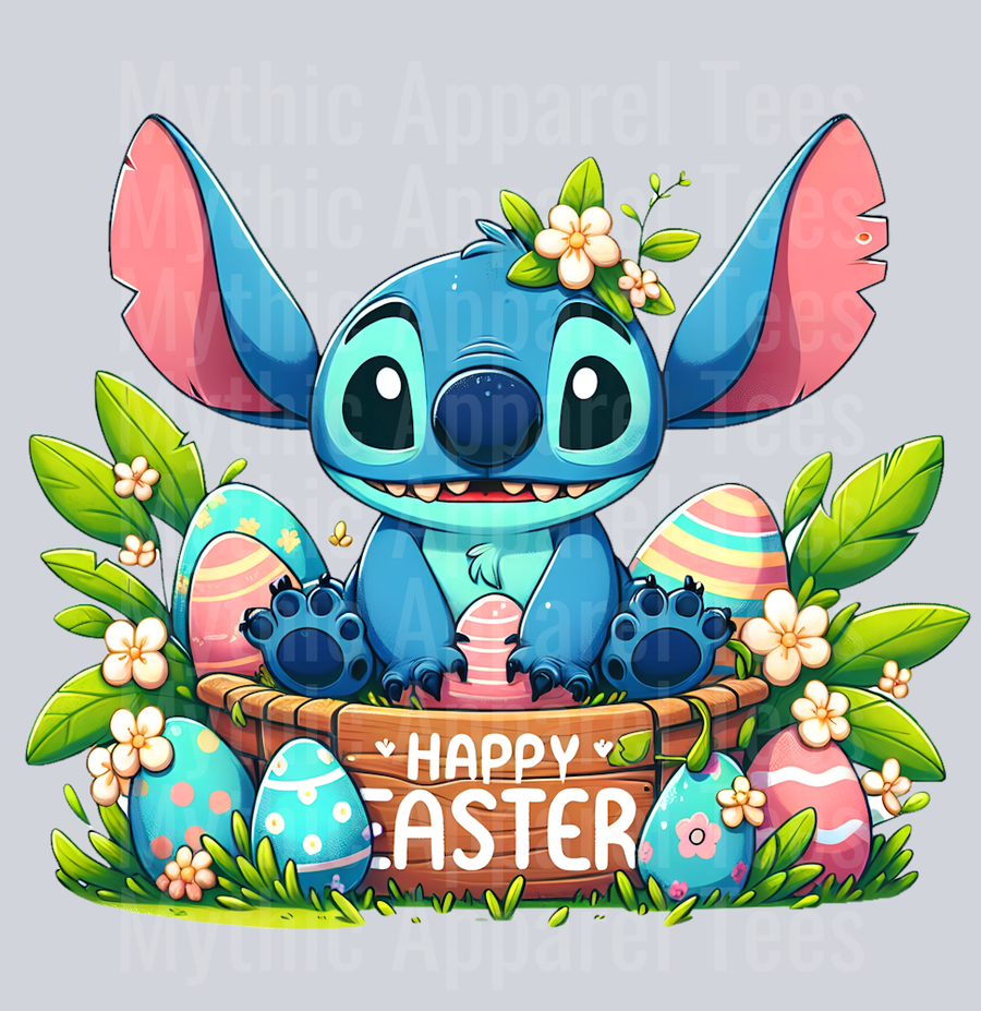 Stitch Easter Transfer 3 DTF Stitch Easter Transfers