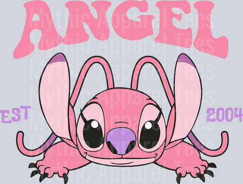 Angel EST 2004 Cute style DTF Lilo and Stitch Transfers