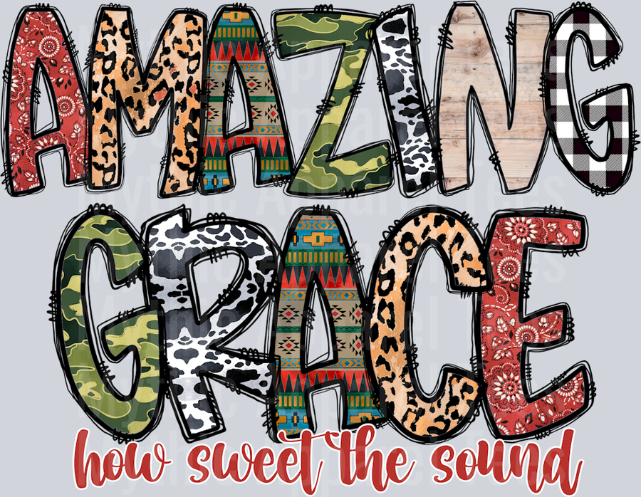 Amazing Grace How Sweet The Sound Religious Western