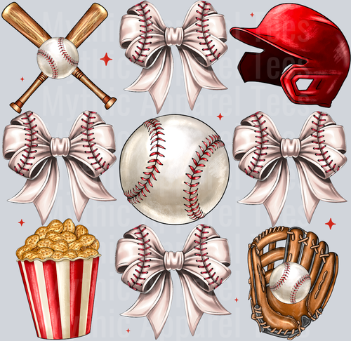 Baseball Bow Coquette