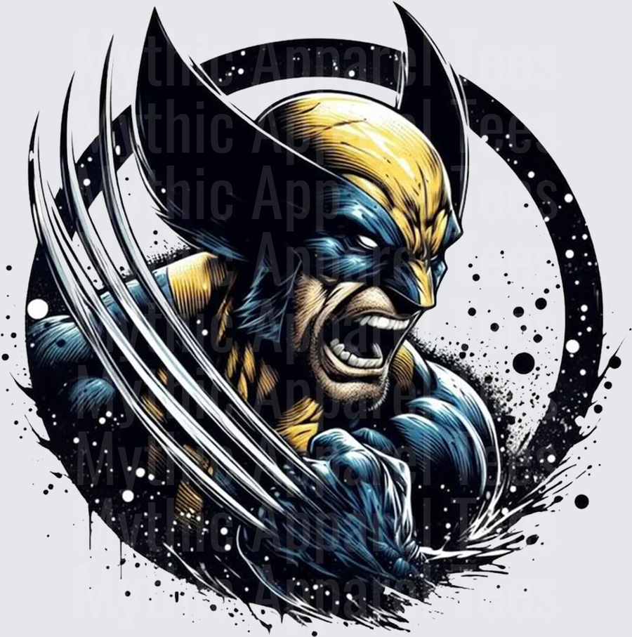 Marvel Super Heroes Wolverine Berserker Rage Adamantium Claws Splash Art
