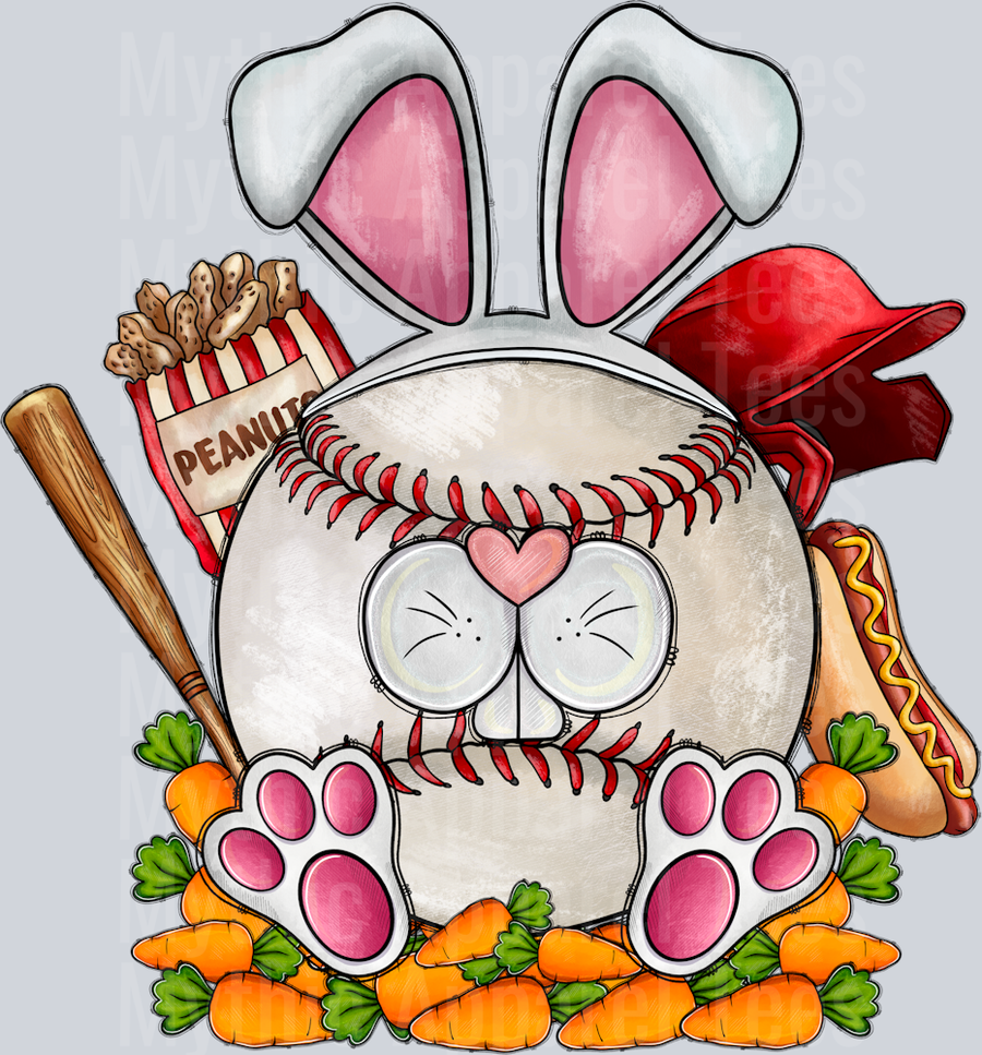 Easter Softball Bunny