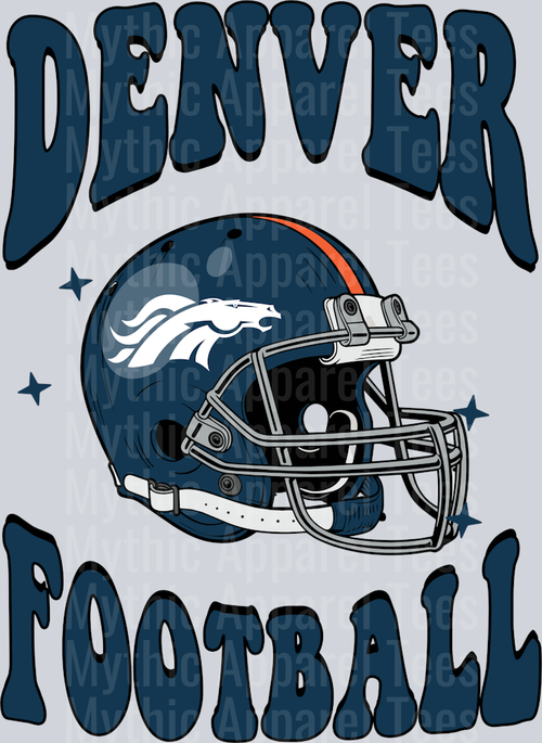 AZ1307 NFL FOOTBALL Denver Broncos football custom