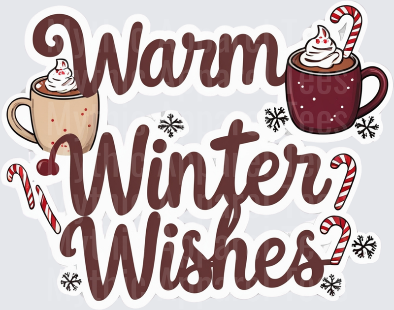 Christmas Warm Winter Wishes Hot Cocoa Mugs Candy Canes
