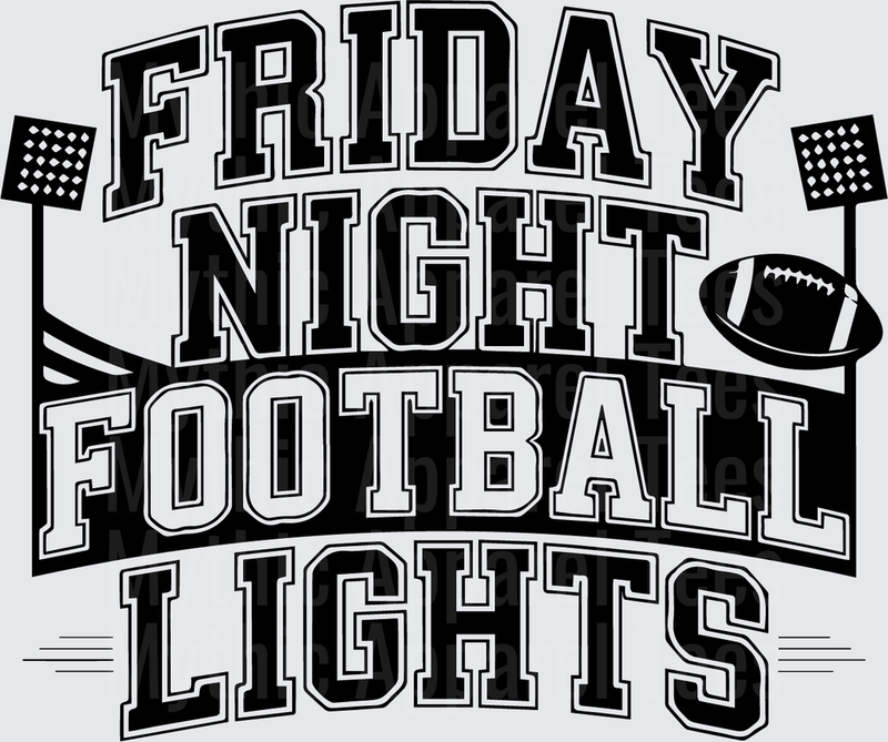 American Football Friday Night Lights Bold Varsity Typography
