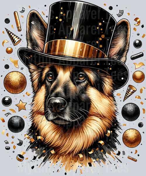 NEW YEARS GERMAN SHEPHERD