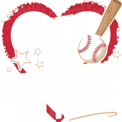 Grandma Grandpa Grandparents Baseball DTF Transfer