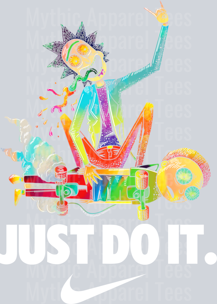 RICK AND MORTY 5 JUST DO IT DTF Nike Transfers