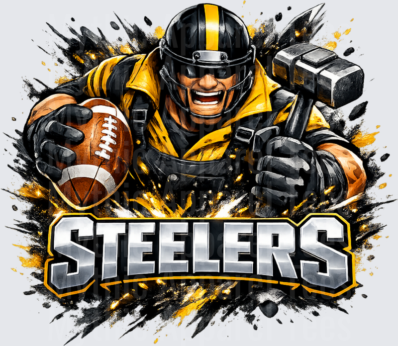 NFL Pittsburgh Steelers Fierce Player Football & Sledgehammer