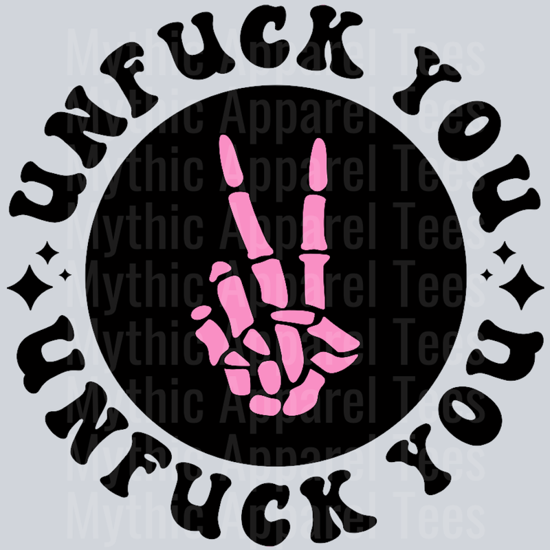 Unfuck You Pocket Design Wavey Retro Style Funny Shirt Design