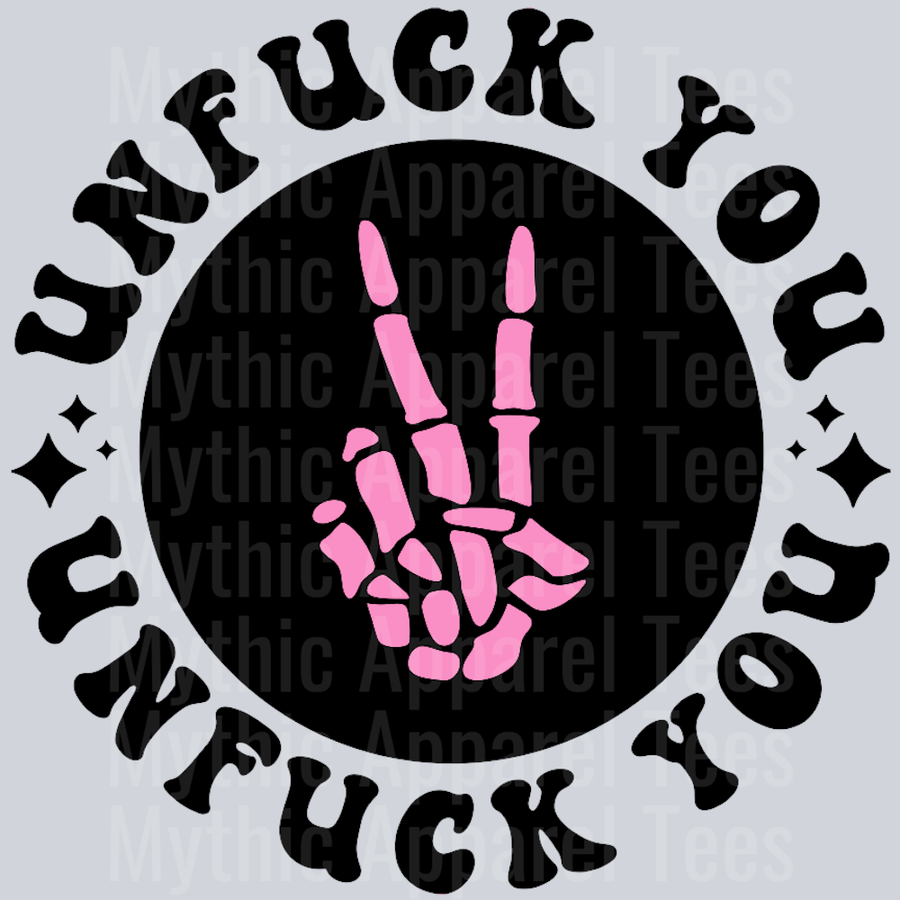 Unfuck You Pocket Design Wavey Retro Style Funny Shirt Design