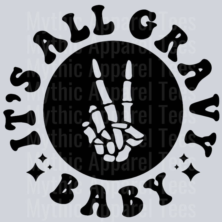 Its All Gravy Baby Pocket Design Wavy Retro Funny Designs