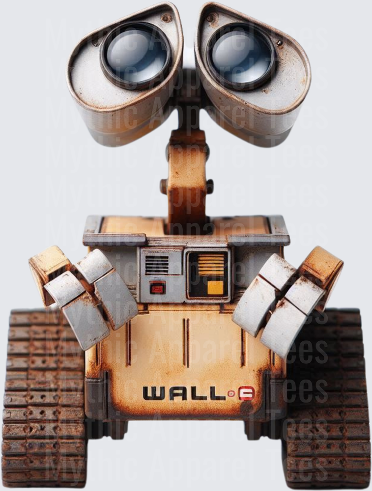 WALL-E Rusty Robot Full Body Front View Pixar Character