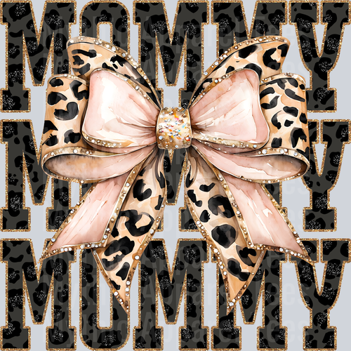 Leopard Bow Mommy
