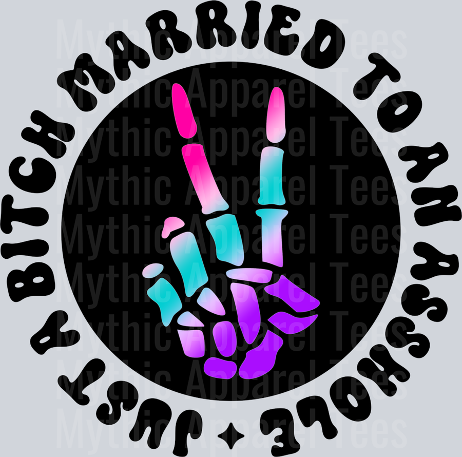 Color Just A Bitch Married To An Asshole Pocket