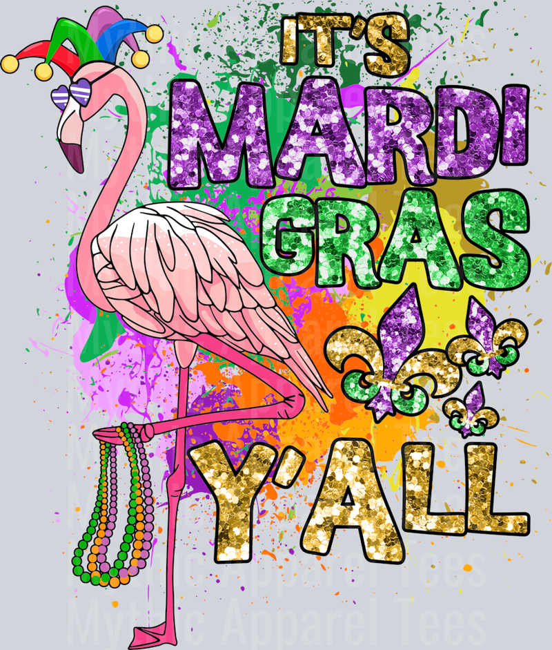 AZ731 Mardi Gras Rhinestone