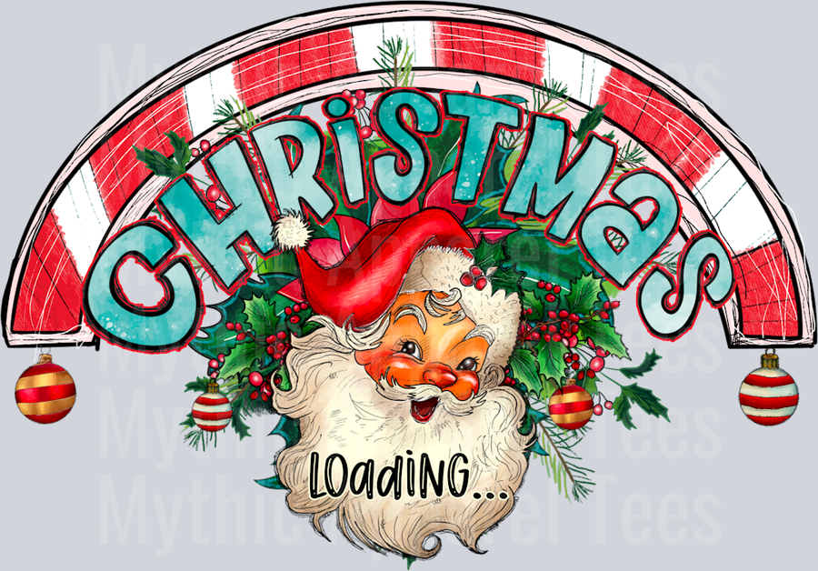 Christmas Loading Santa with Loading Bar