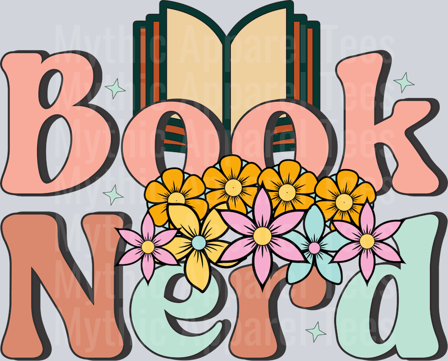 Retro Book Nerd SVG Design-01
