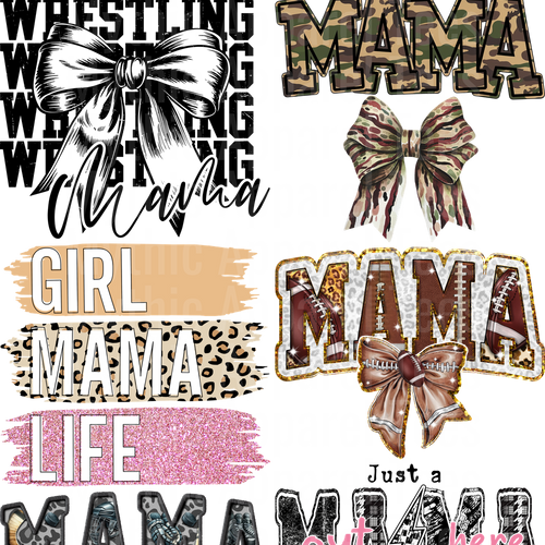 MAMA BUNDLE VARIETY 9 GANG SHEET 10 FULL SIZE IMAGES