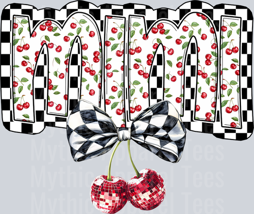 MiMi Cherries and Checkers DTF MIMI Transfers