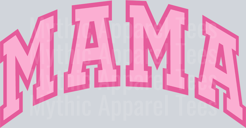 Mama Bold Pink Matte DTF MOM Transfers