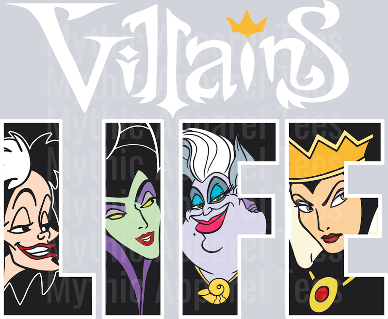 Villains LIFE DTF Disney Villains Transfers