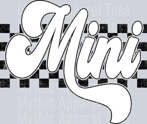 White Checkered Mini