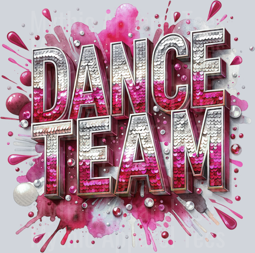 006 Dance Team Sequins Maroon DTF Dance Team Transfers