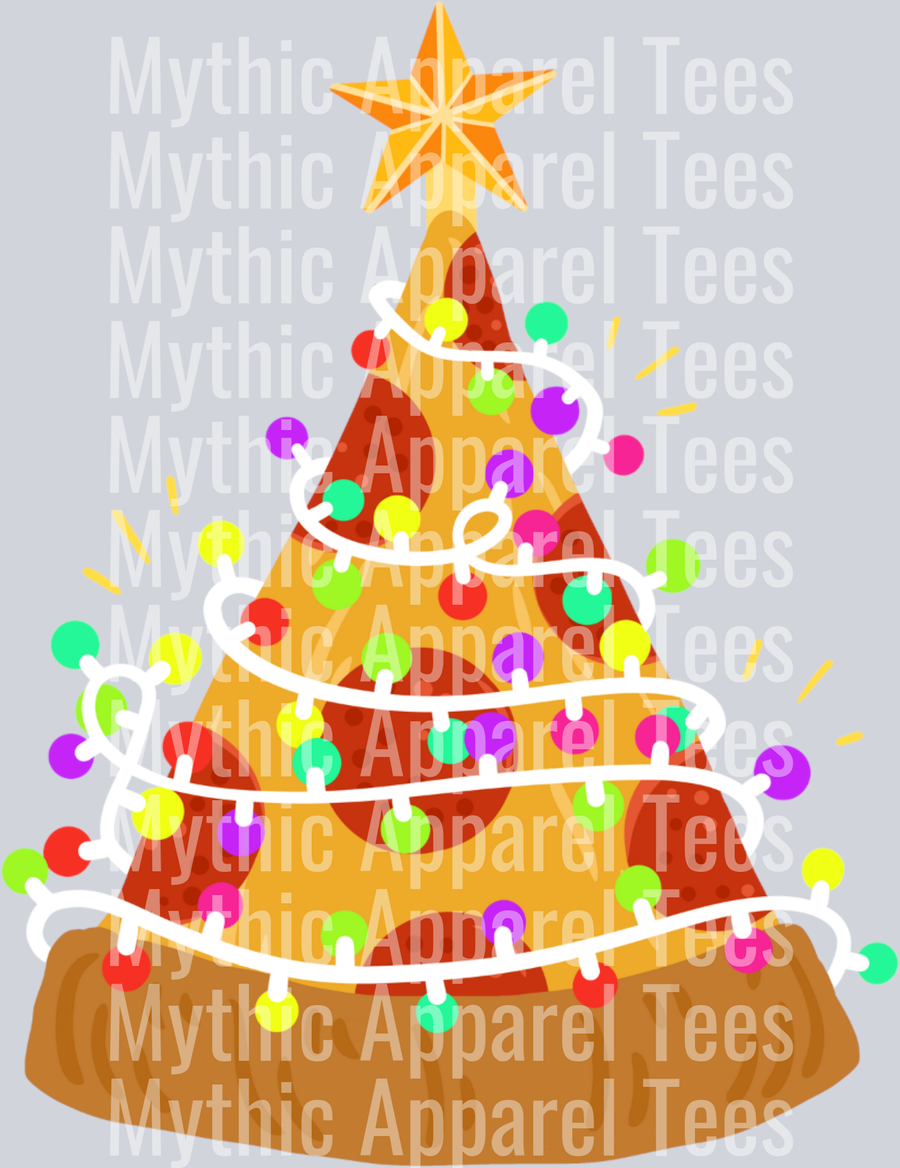 Christmas Pizza – DTF Heat Transfer – Holiday Christmas Design