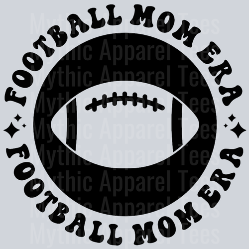 In My Football Mom Era Pocket Design Wavy Retro Funny Designs