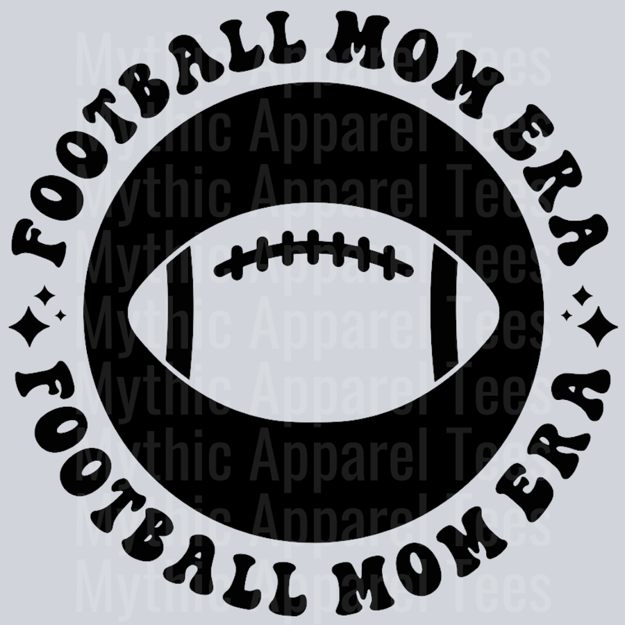 In My Football Mom Era Pocket Design Wavy Retro Funny Designs