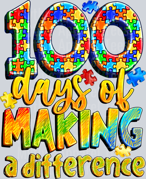 100 Days Of Making A Difference Autism